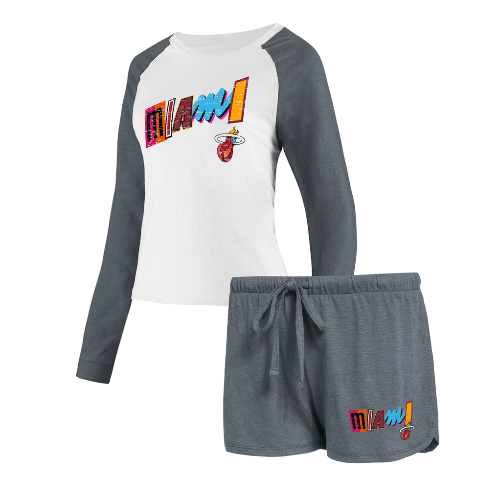Concepts Sport Miami Mashup Vol. 2 Long sleeve Tee/Shorts Women’s Set WOMENS TEES CONCEPTS SPORTS    - featured image