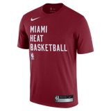 Nike Miami HEAT 2023-24 On-Court Red Practice Tee - 1