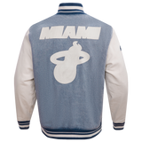 Pro Standard Miami HEAT Denim Varsity Jacket - 2