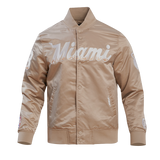 Pro Standard Miami HEAT Taupe Satin Jacket - 1
