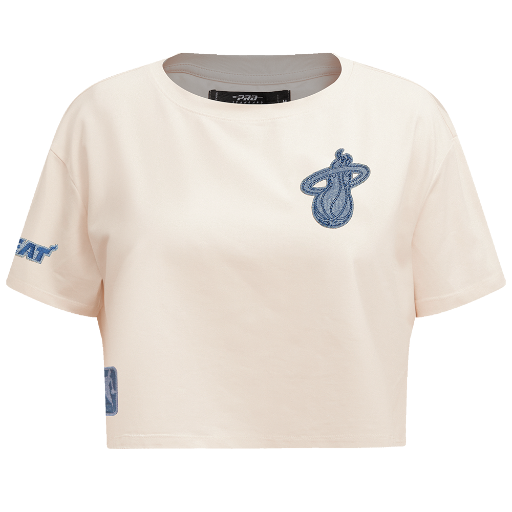 Pro Standard Miami HEAT Women's Denim Boxy Tee WOMENS TEES Pro Standard   