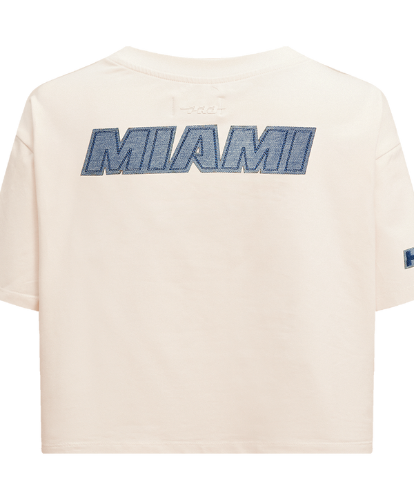 Pro Standard Miami HEAT Women's Denim Boxy Tee WOMENS TEES Pro Standard   