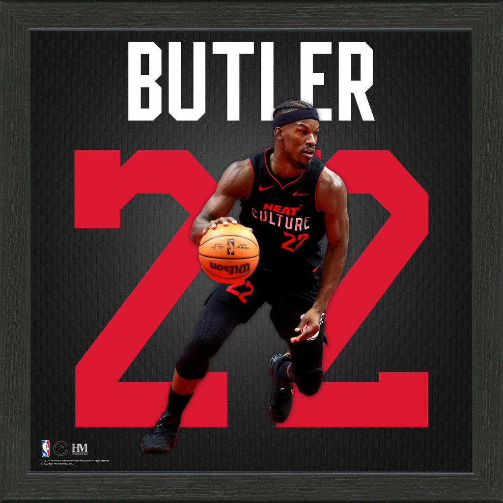 Jimmy Butler Miami HEAT Culture IMPACT Jersey 13" x 13" Frame NOV. MISC.Z HIGHLAND MINT    - featured image