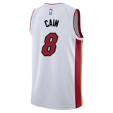 Jamal Cain Nike Miami HEAT Association White Swingman Jersey - 2
