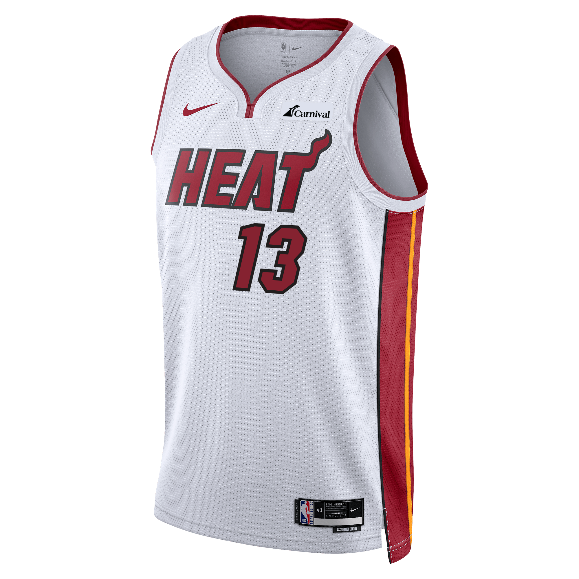 Bam Ado Miami Heat Fanatics Branded Youth Fast Break Player Jersey -  Association Edition - White