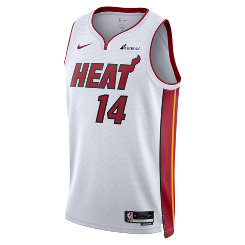 Nike Miami Heat Earned Edition Logo Essential Hoodie in White for