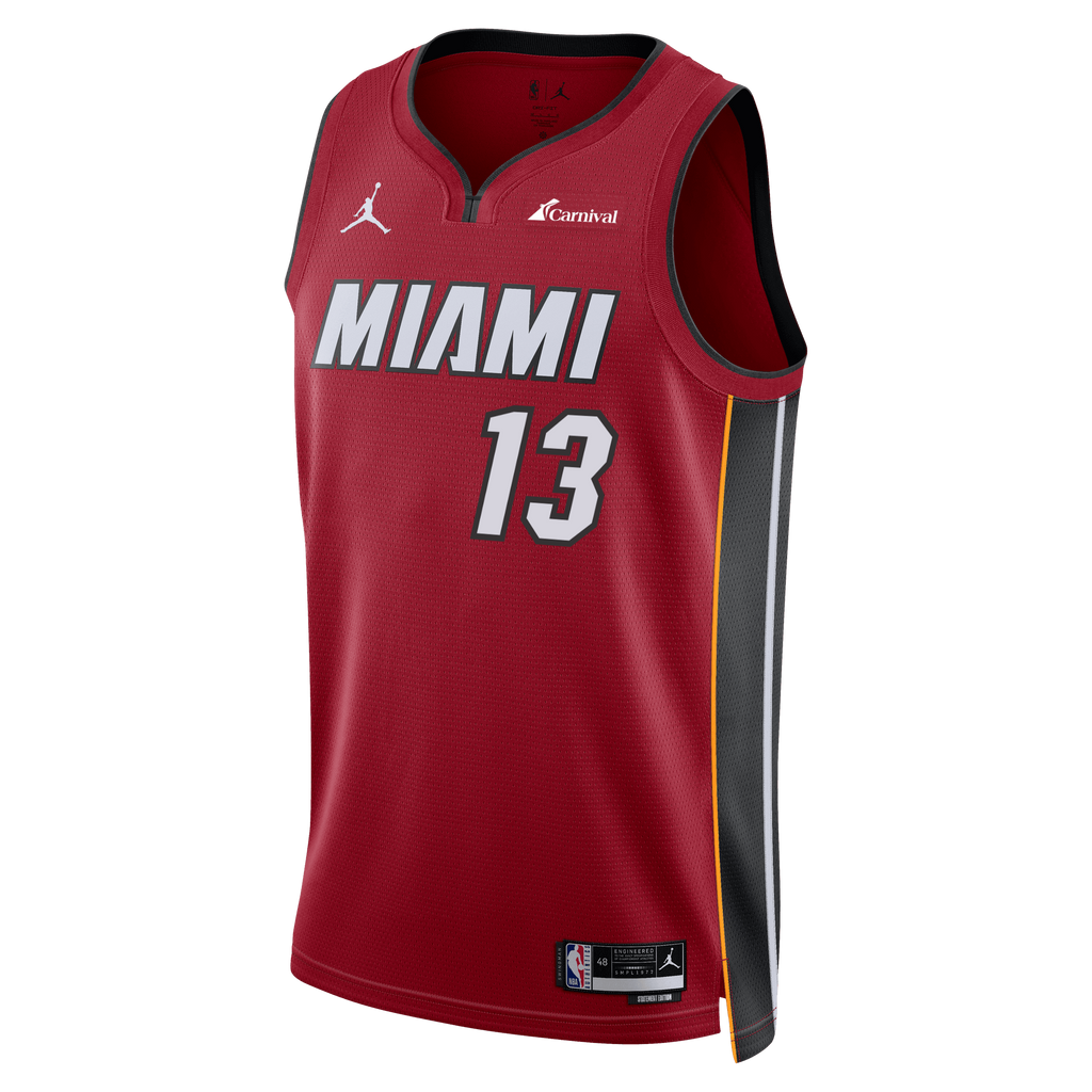 Bam Adebayo Nike Jordan Brand Miami HEAT Statement Red Swingman Jersey MENS JERSEYS NIKE    - featured image