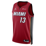 Bam Adebayo Nike Jordan Brand Miami HEAT Statement Red Swingman Jersey - 1