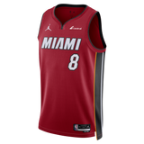 Jamal Cain Nike Jordan Brand Miami HEAT Statement Red Swingman Jersey - 1