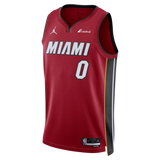 Josh Richardson Nike Jordan Brand Miami HEAT Statement Red Swingman Jersey - 1