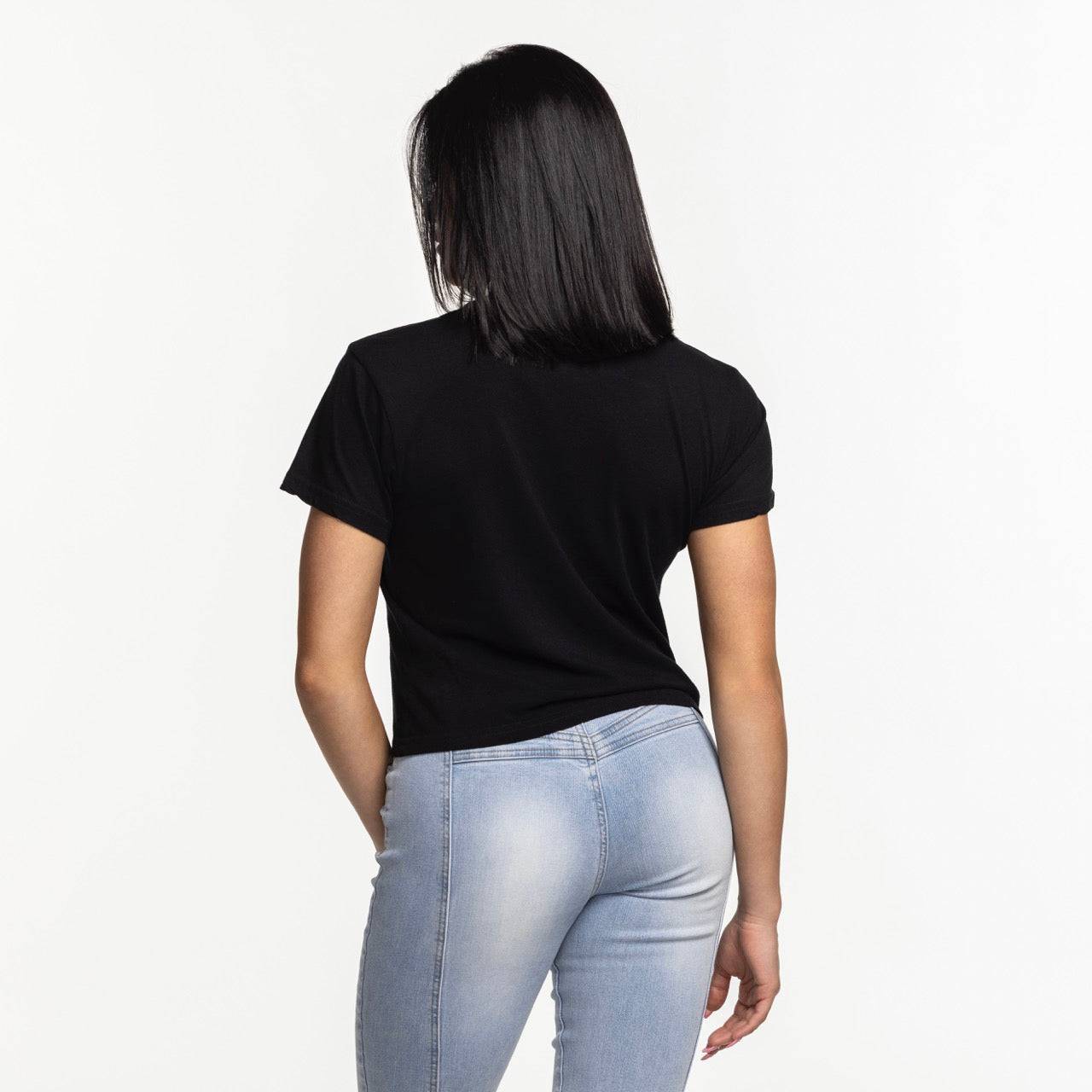 A woman with straight black hair wears the Court Culture 