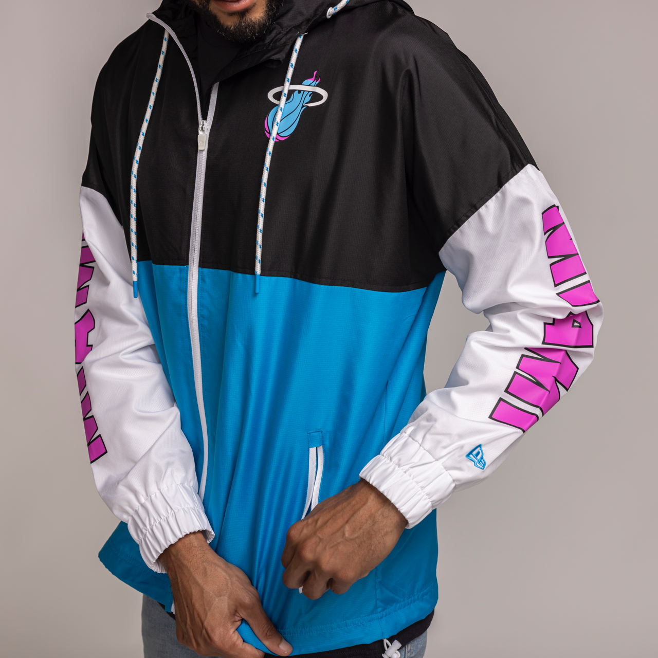 New Era Miami HEAT Windbreaker Miami HEAT Jacket New Era Miami HEAT Windbreaker Miami HEAT Jacket