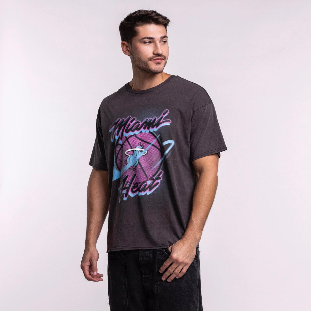 A man with short dark hair and a trimmed beard wears the Court Culture Original Vice Nights 