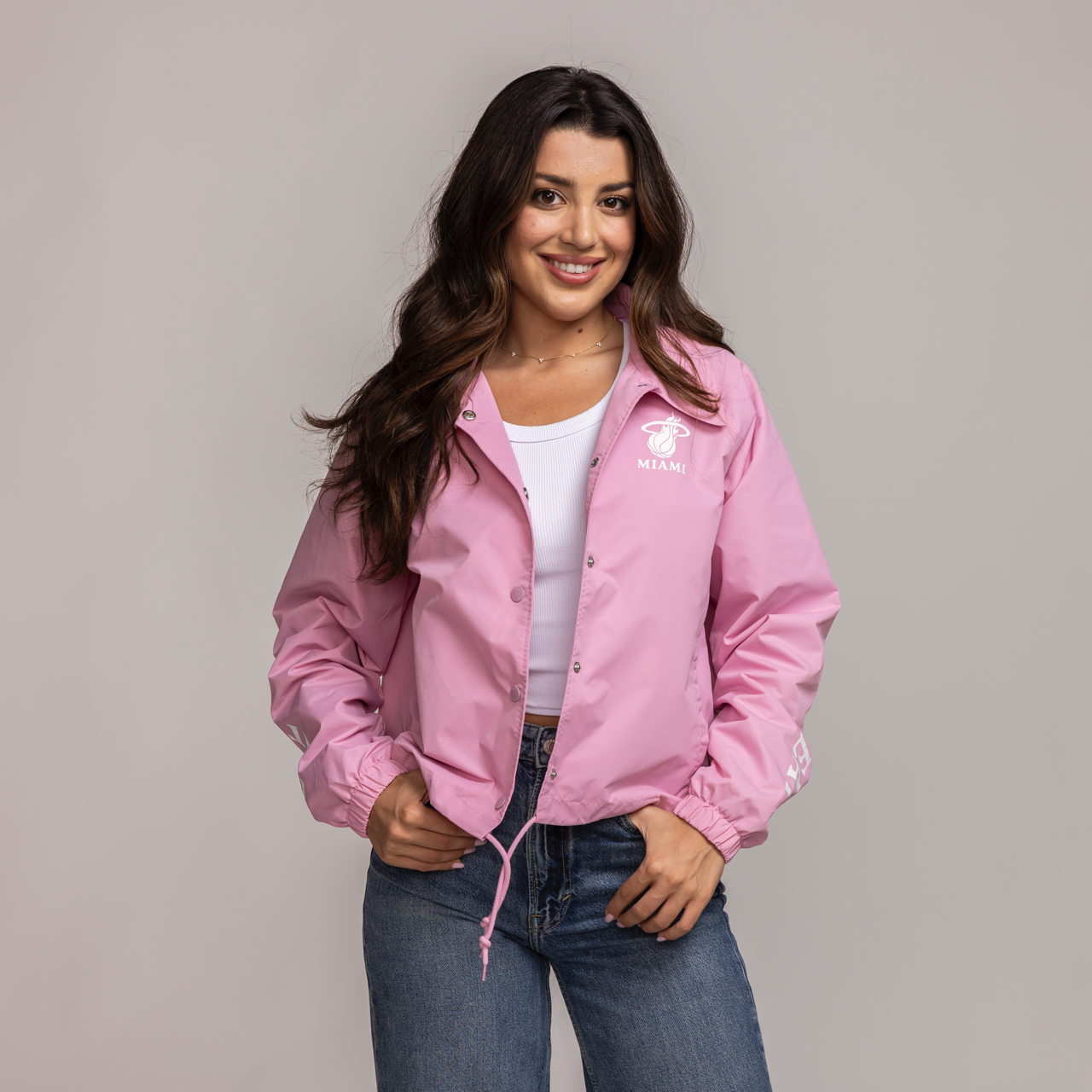 New Era Miami HEAT Cropped Jacket Miami HEAT Jacket