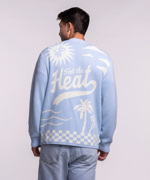 A man smiles, looking to the side, wearing the Court Culture X The Wild Collective Original Vice Nights 