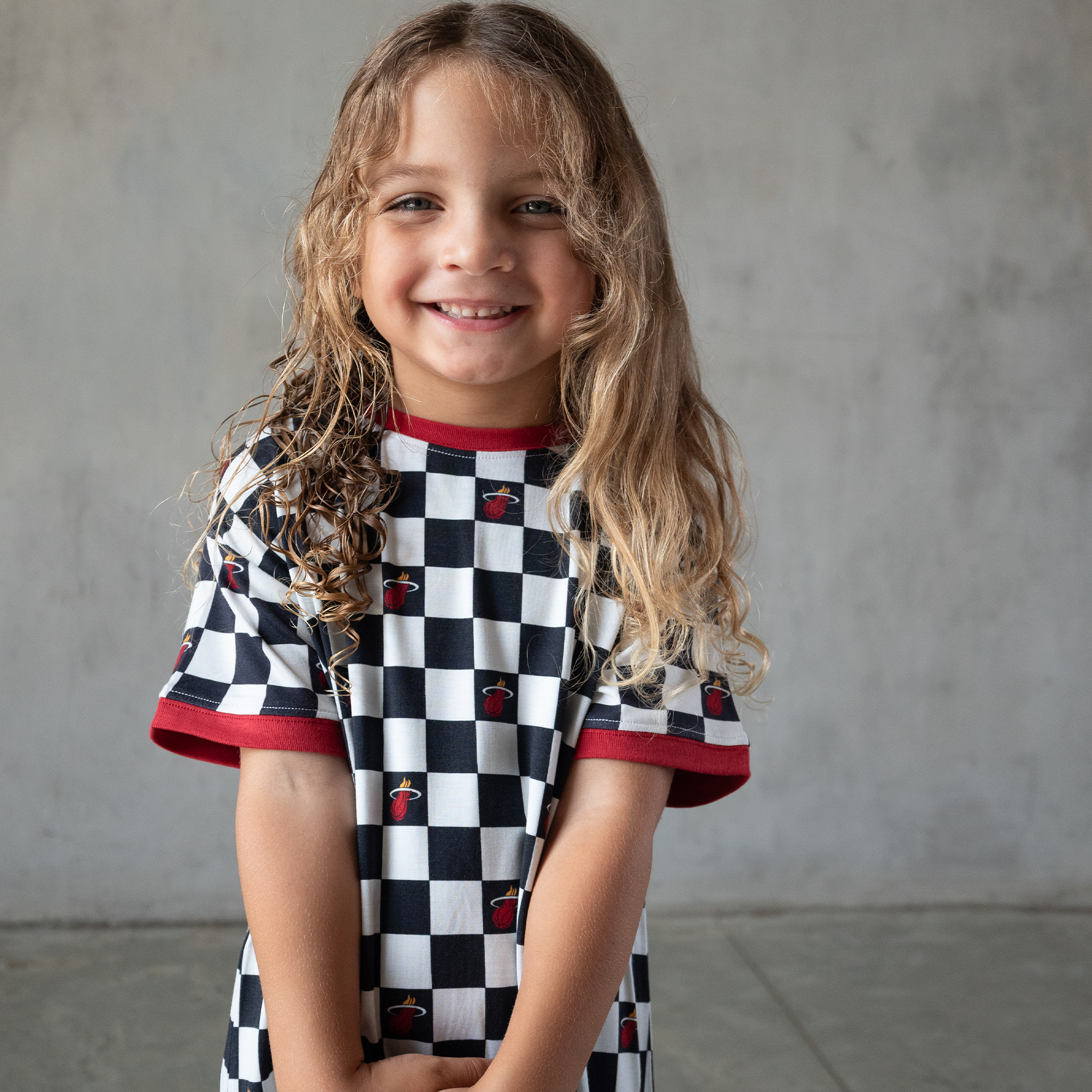 checkerboard t shirt dress Court Culture Checkerboard T Shirt Dress Miami HEAT