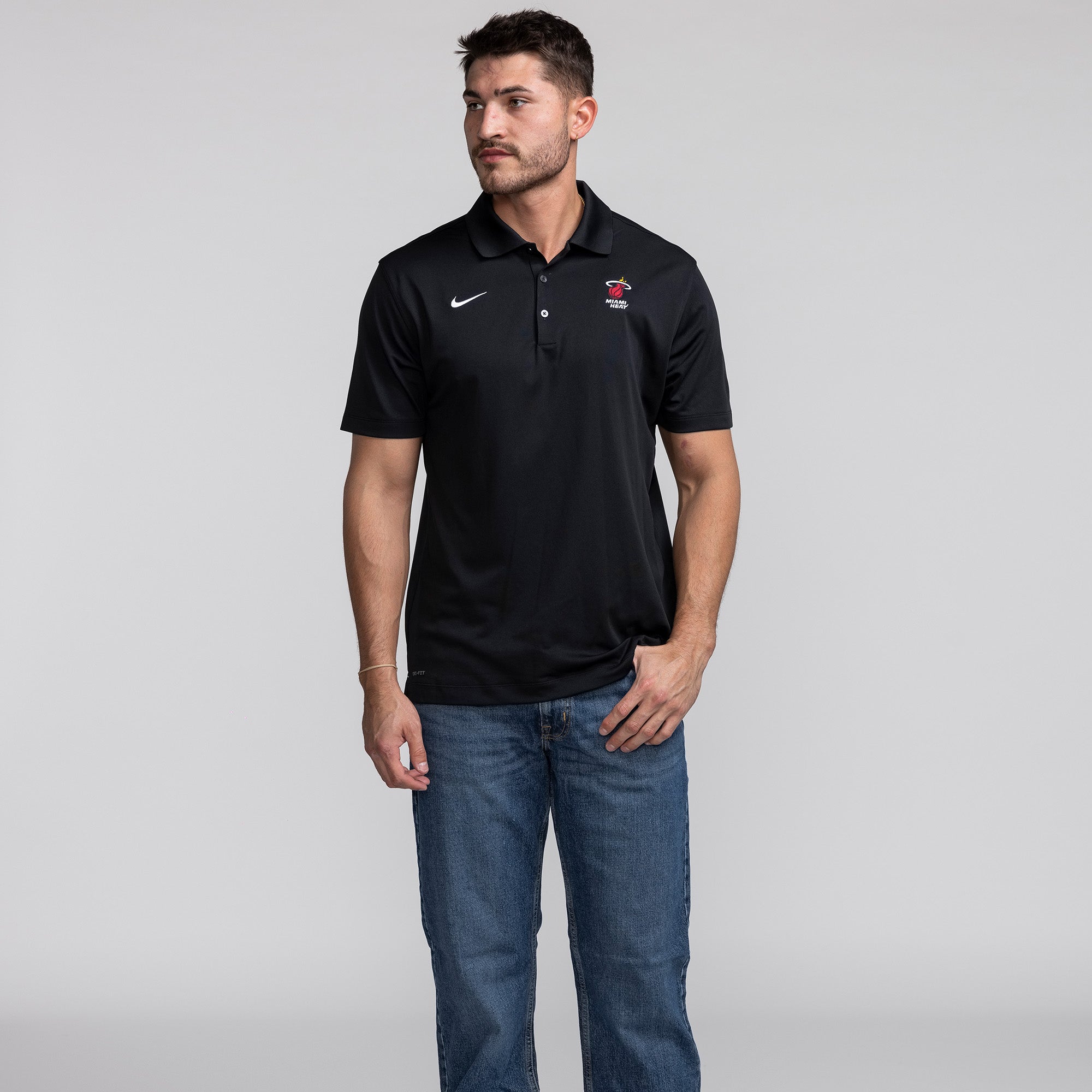 nike miami heat polo