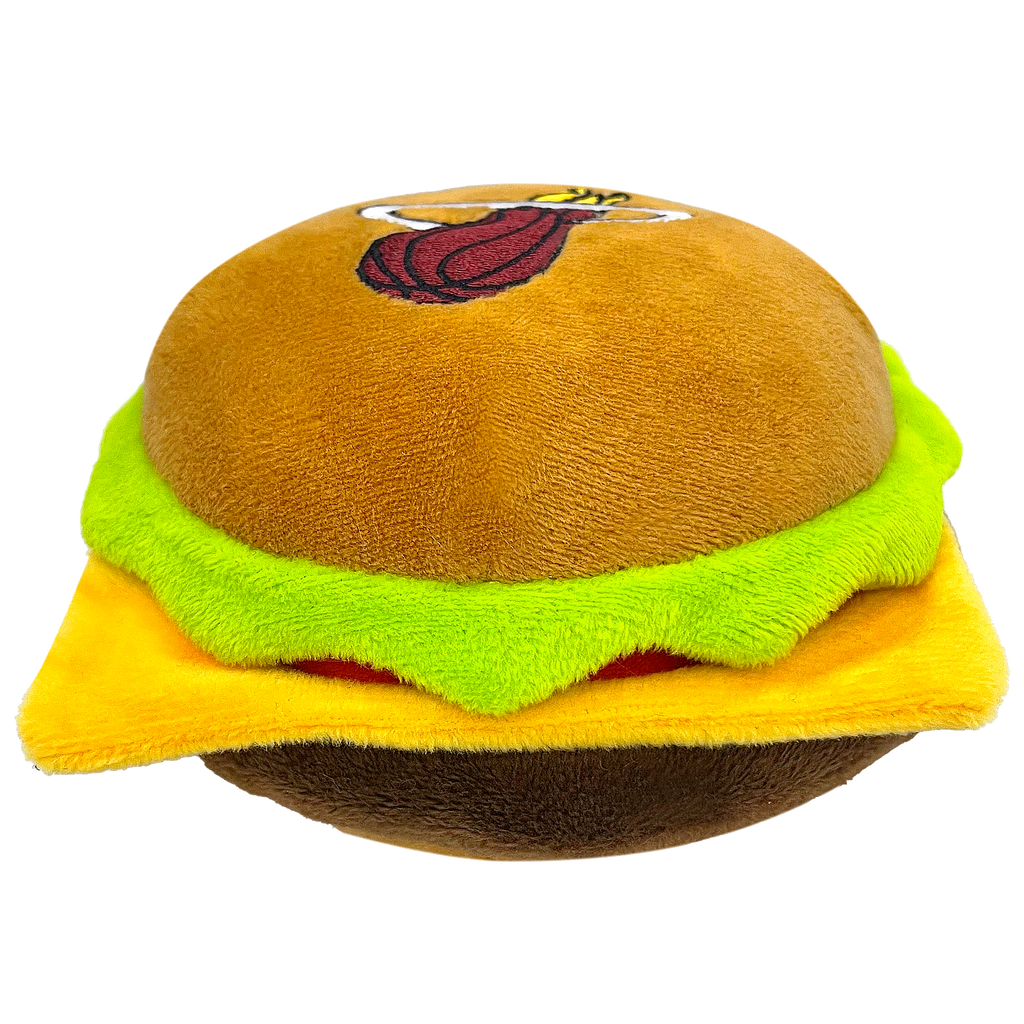 Miami HEAT Hamburger Dog Toy Miami HEAT Store miami-heat-hamburger-dog-toy-miami-heat-store