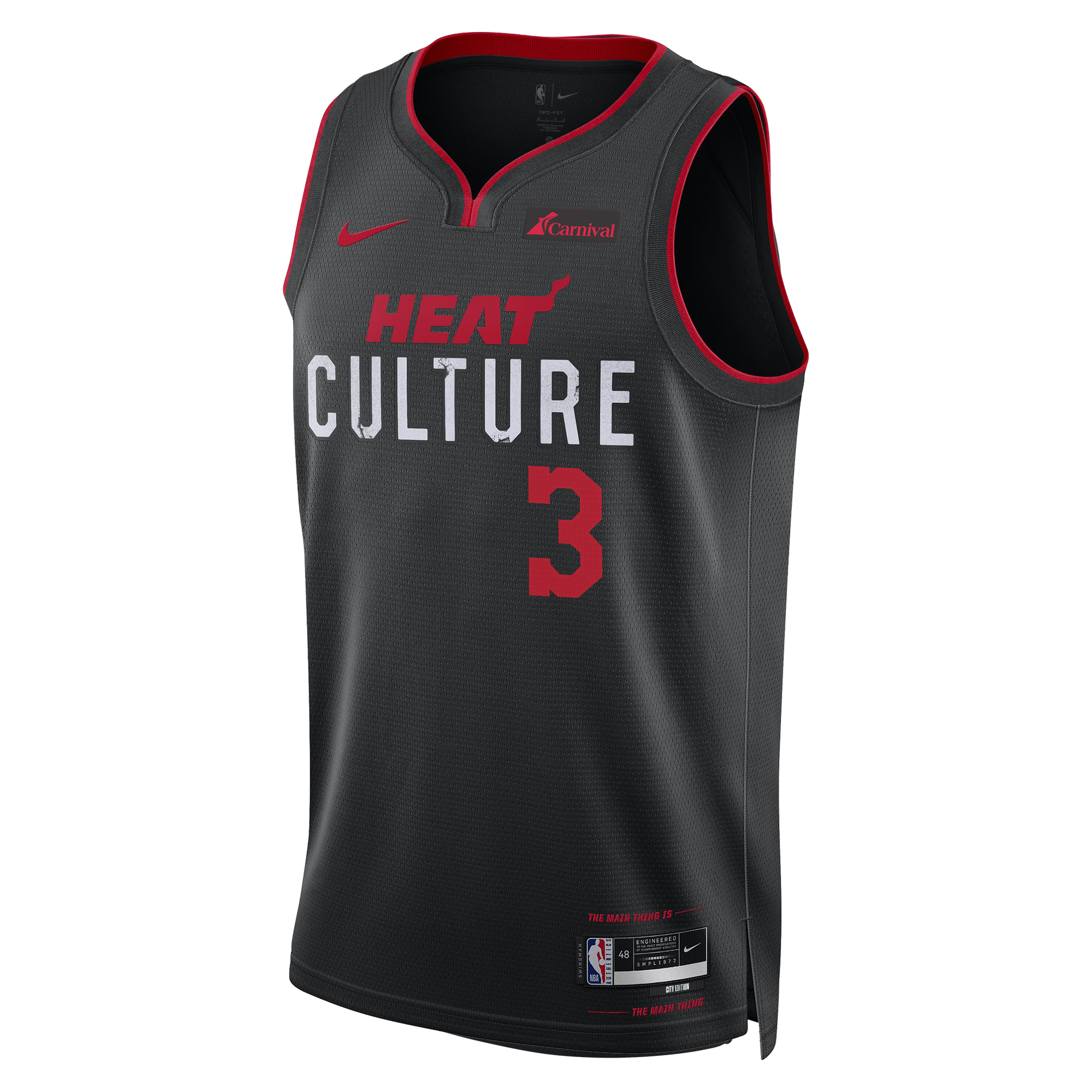 Dwyane Wade Nike HEAT Culture Swingman Jersey