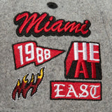 Mitchell & Ness Miami HEAT Melton Patch Snapback - 3
