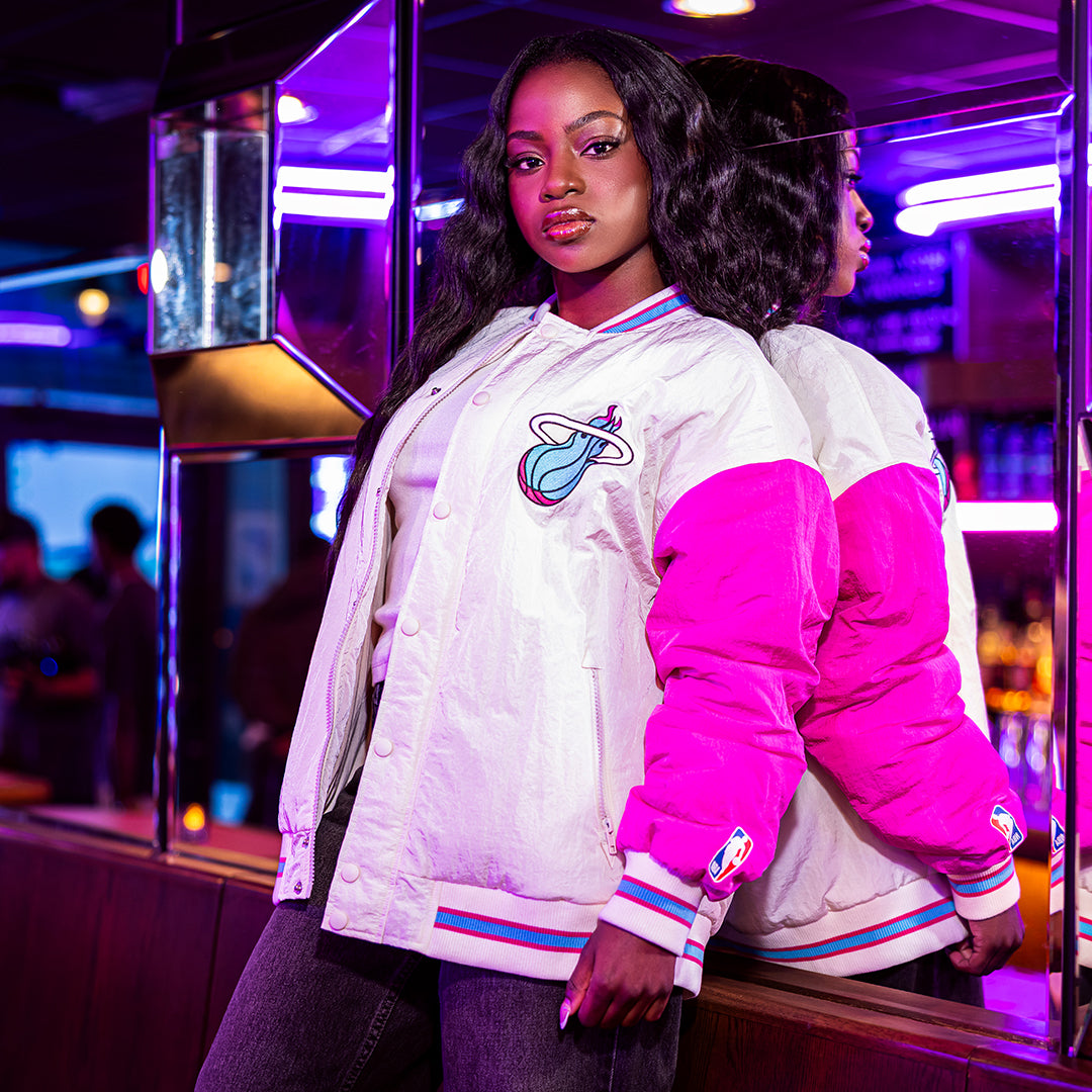 Court Culture X Terez Vice Nights Unisex Bomber Jacket |Miami HEAT