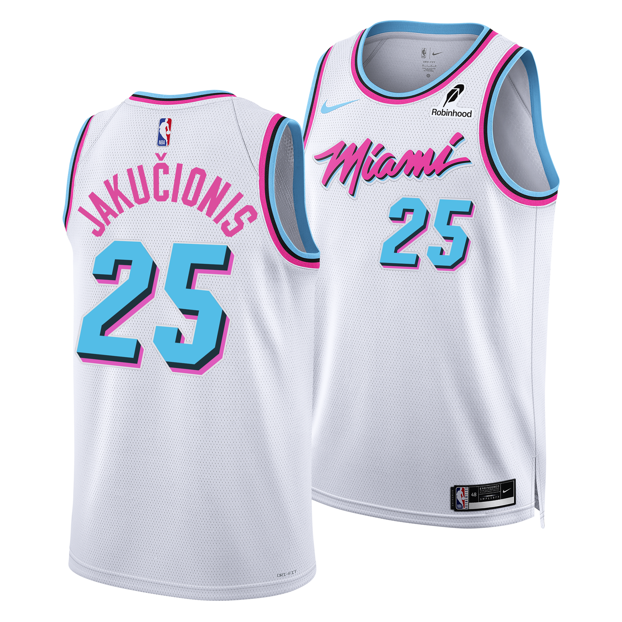 Kasparas Jakučionis Nike Vice Youth Jersey Miami HEAT Kasparas Jakučionis Nike Vice Youth Jersey Miami HEAT