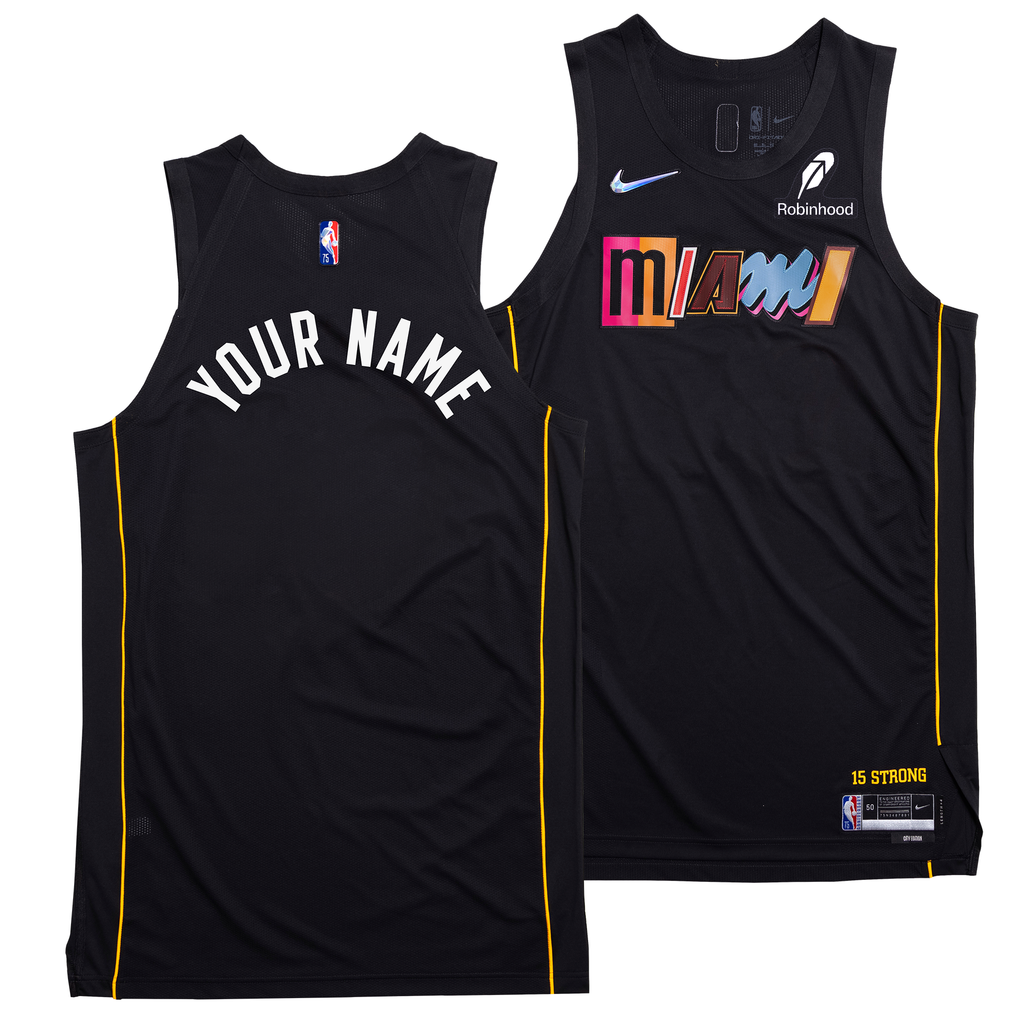 Nike Miami HEAT Mashup Swingman Jersey - Personalized