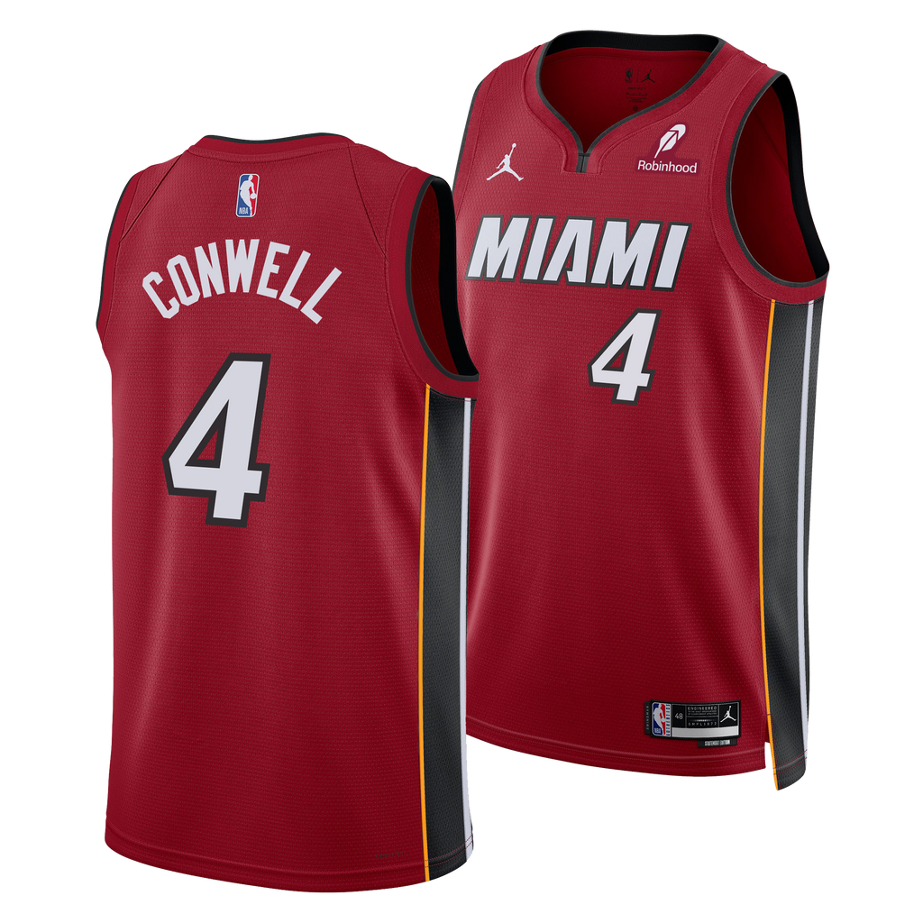 Ryan Conwell Nike Jordan Brand Miami HEAT Statement Red Swingman