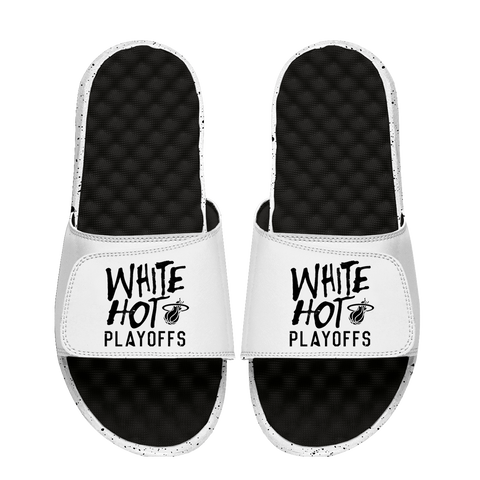Islide Miami HEAT White Hot 2024  Playoffs Sandals