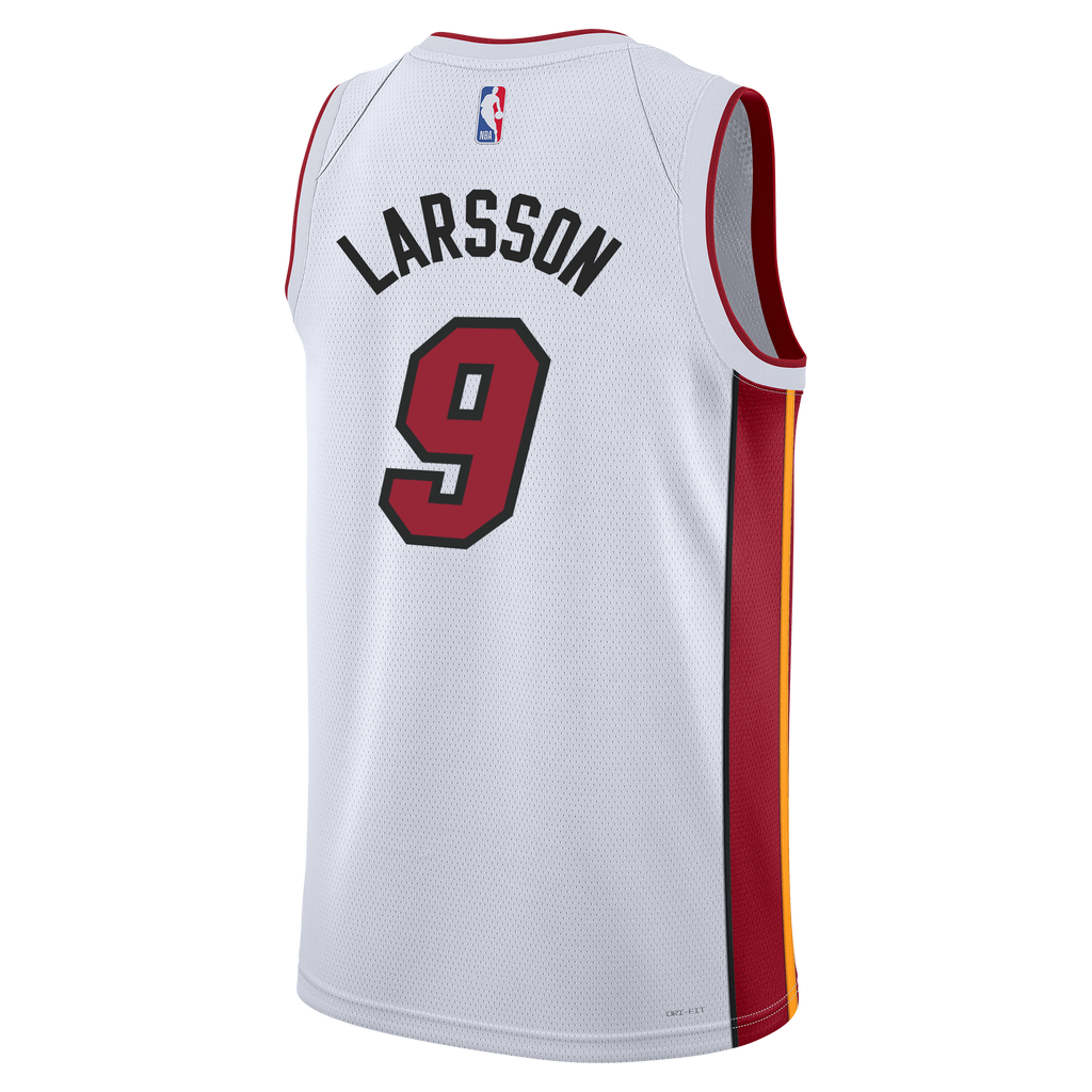 Pelle Larsson Nike Miami HEAT White Youth Jersey