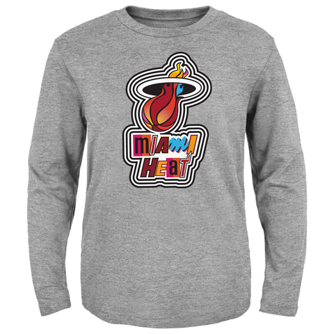 Court Culture Miami Mashup Vol. 2 HEAT Grey Youth Long Sleeve