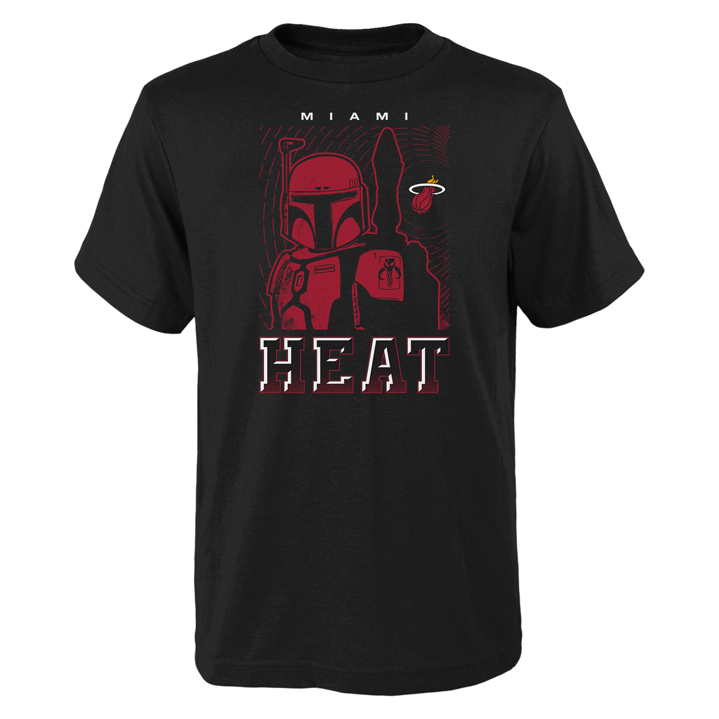 Miami HEAT Star Wars Boba Fett Youth Tee KIDSTEE OUTERSTUFF    - featured image