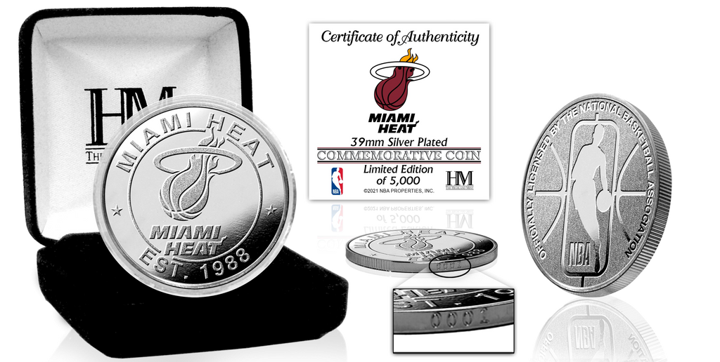 Miami HEAT Highland Mint Silver Mint Coin NOV. MISC.Z HIGHLAND MINT    - featured image