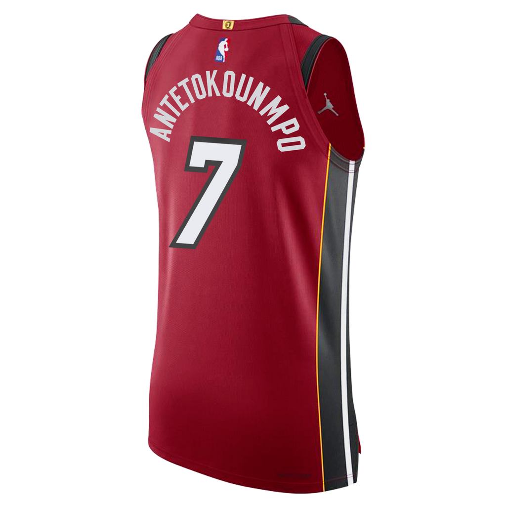 Giannis Antetokounmpo Nike Jordan Brand Miami HEAT Statement Red Authe
