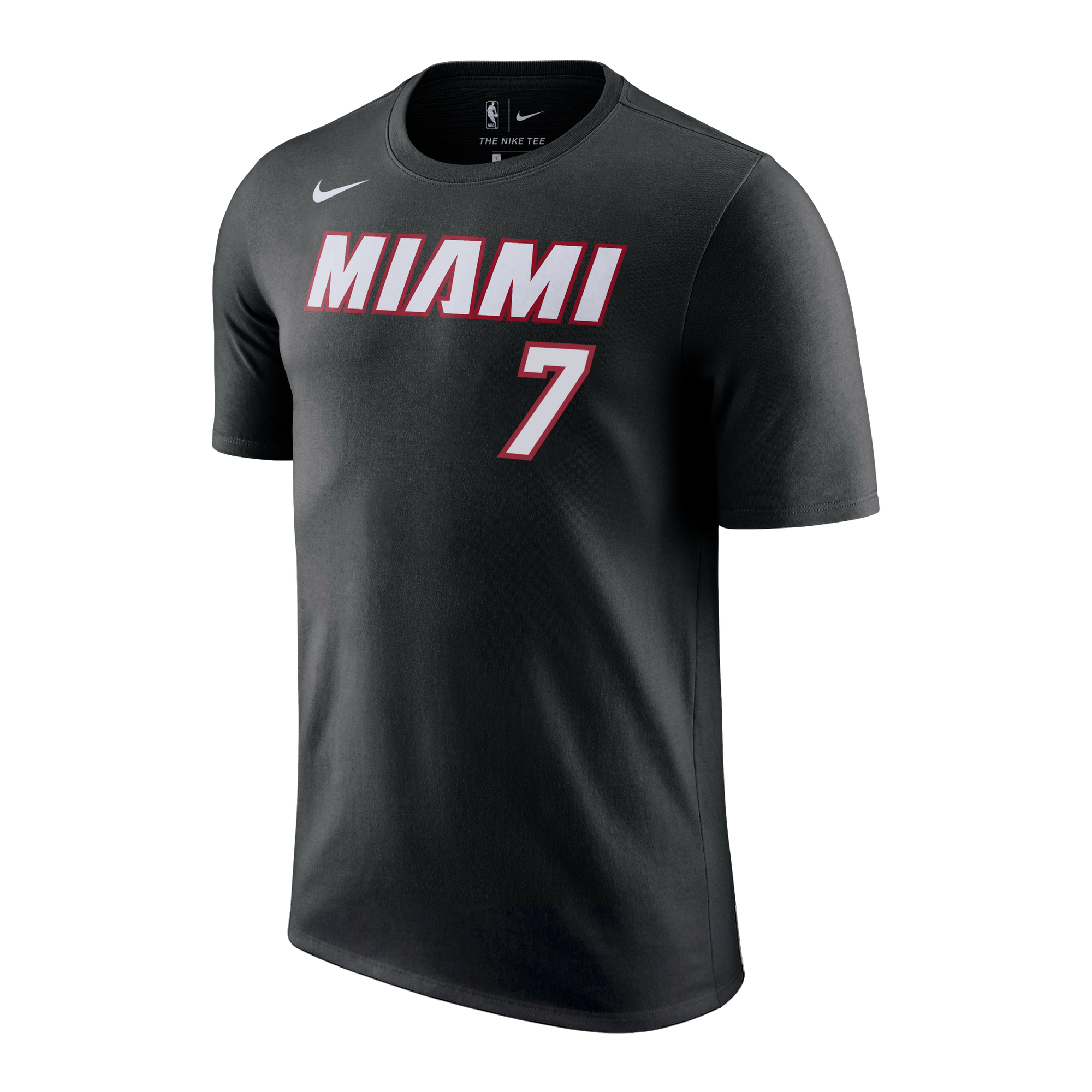Giannis Antetokounmpo NIKE Miami HEAT Icon Black Name & Number Tee
