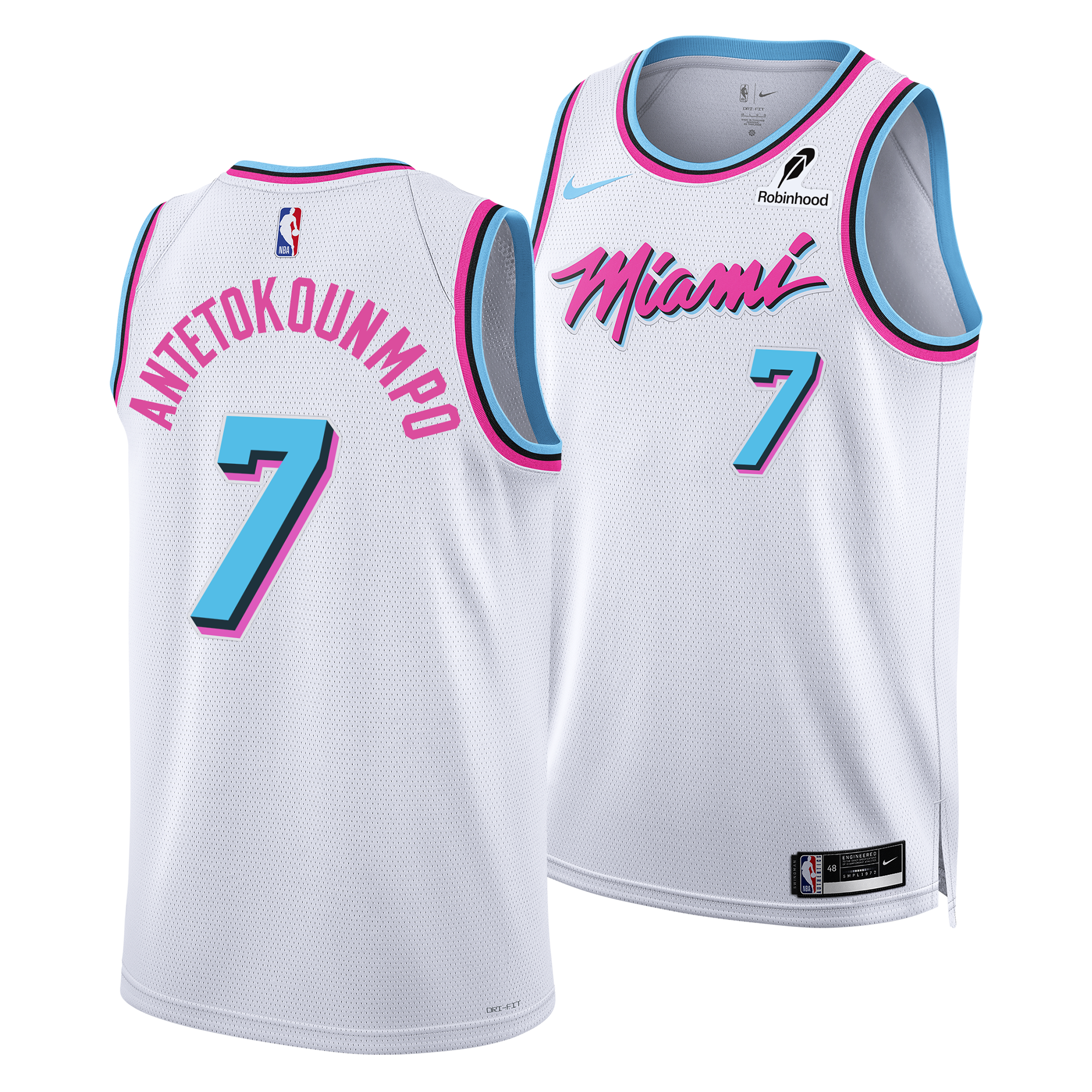 Giannis Antetokounmpo Nike Original Vice Swingman Jersey |Miami