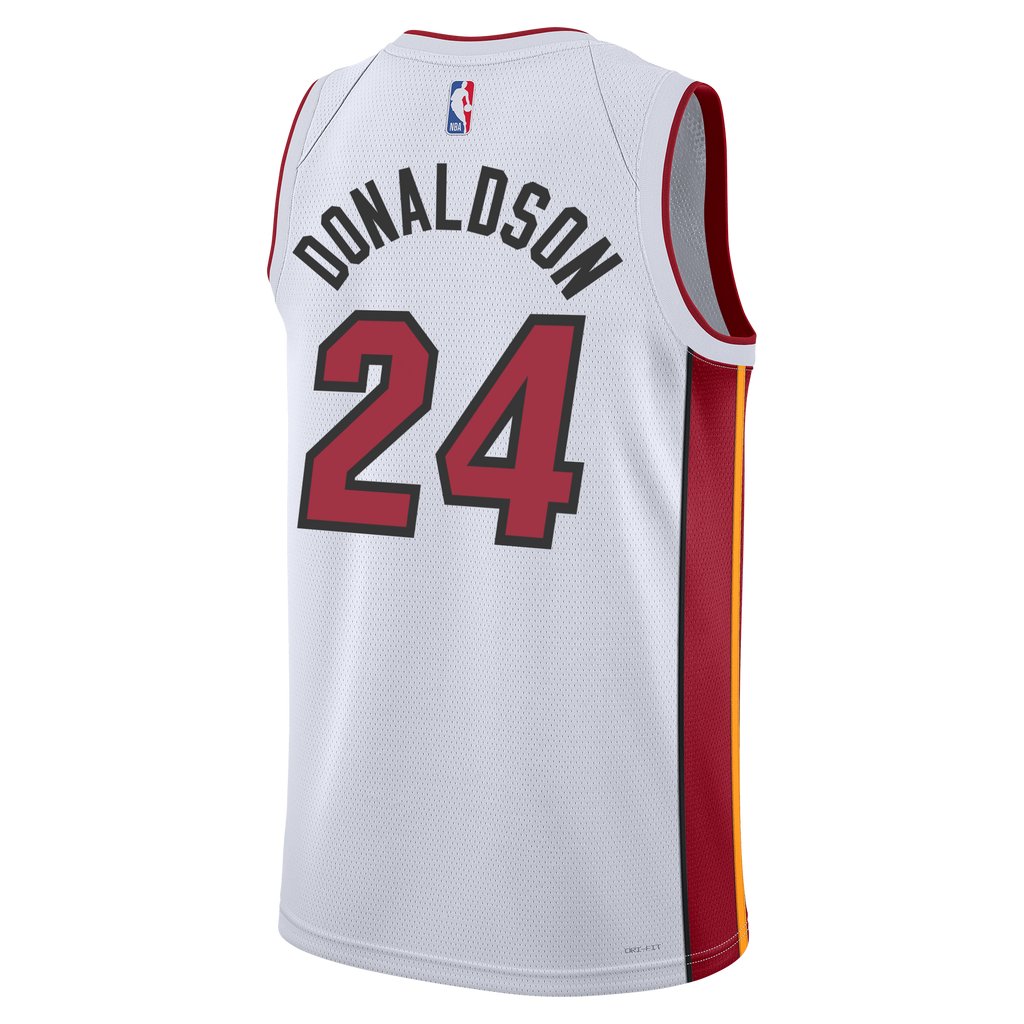 NIKE 美品 アーセナル ユニフォーム レッド ホワイト XL K0678 Tre Donaldson Nike Miami HEAT Association White Swingman Jersey