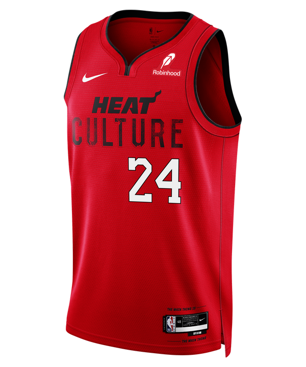 Introducing the Tre Donaldson Nike HEAT Culture: Blood Red Youth Swingman Jersey, a 2024-25 edition featuring 