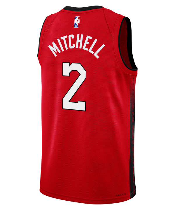 The Davion Mitchell Nike HEAT Culture: Blood Red Youth Swingman Jersey features 