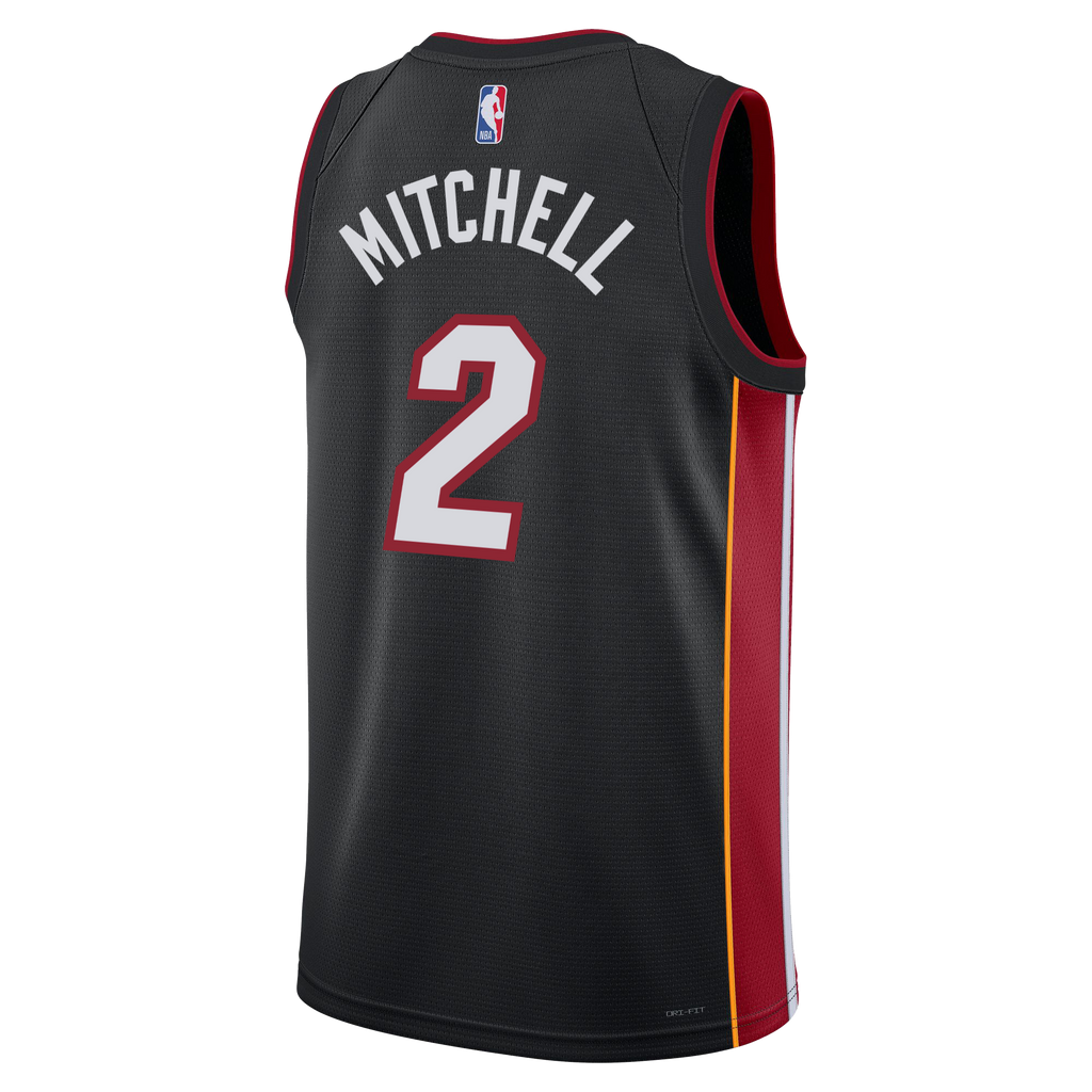Davion Mitchell Nike Miami HEAT Icon Black Jersey