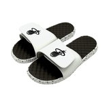 Islide Miami HEAT Logo Black & White Sandals - 2