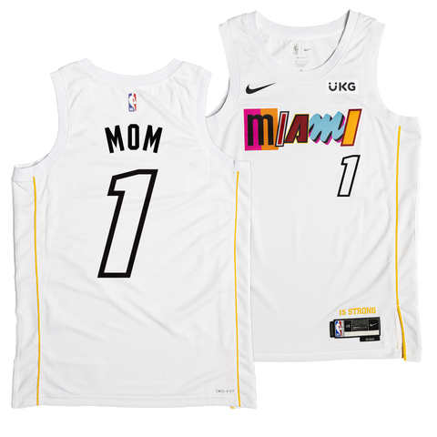 #1 Mom Nike Miami Mashup Vol. 2 Custom Swingman Jersey