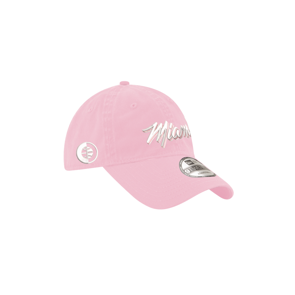 Show your support with the Court Culture BCA Miami Dad Hat—a light pink cap featuring 