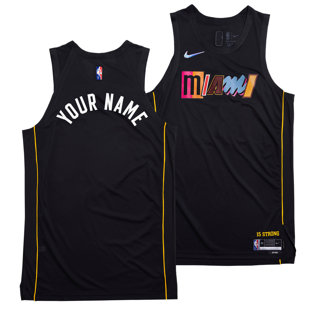 Nike Miami HEAT Mashup Swingman Jersey - Personalized - featured image