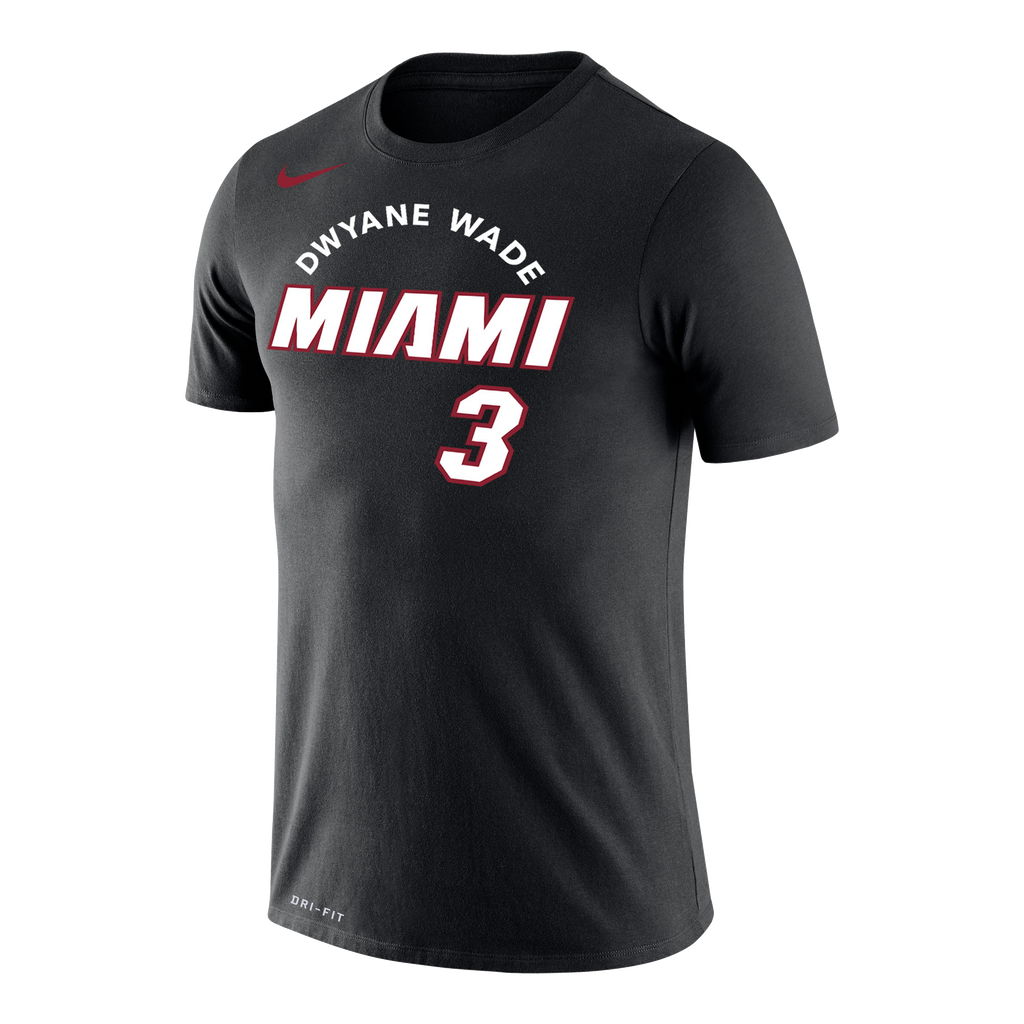 Nike Dwyane Wade Skyline Name & Number Tee Men Tees BCS    - featured image