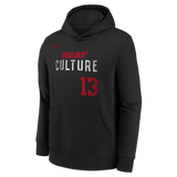 Bam Adebayo Nike HEAT Culture Name & Number Youth Hoodie - 1