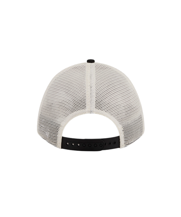 This New Era Miami HEAT Retro A-Frame Snapback features the Miami Heat logo, team name in black, and EST. 1988 embroidered on the front.