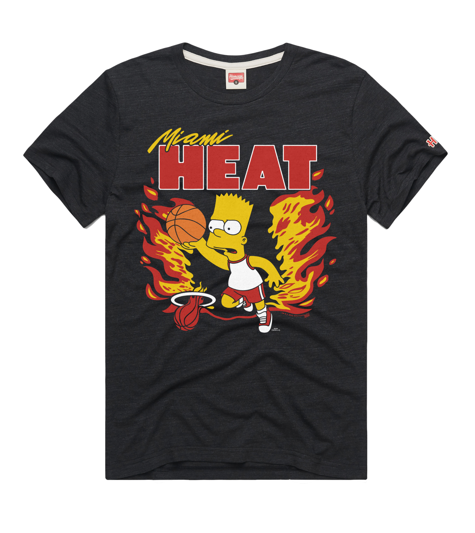 Homage Miami HEAT Bart Simpson Basketball Tee