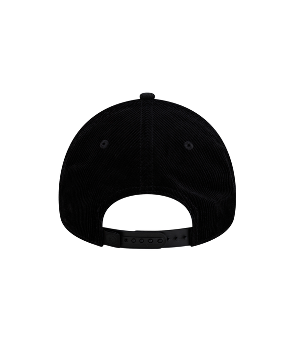 Court Culture x New Era Corduroy Logo Dad Cap in black corduroy with a Miami Heat basketball team logo embroidered on the front.