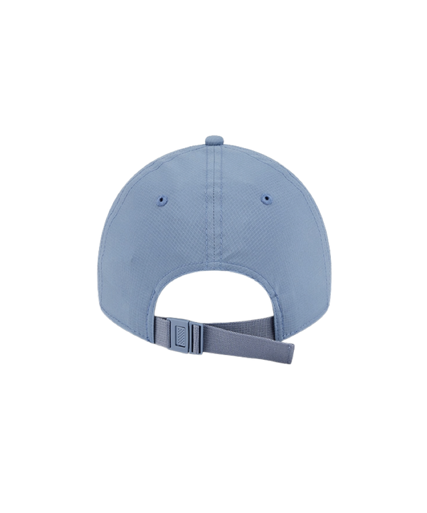 Light blue New Era dad hat with tonal Miami HEAT logo embroidered on front and adjustable back strap. - New Era Miami HEAT Blue Ripstop Dad Hat